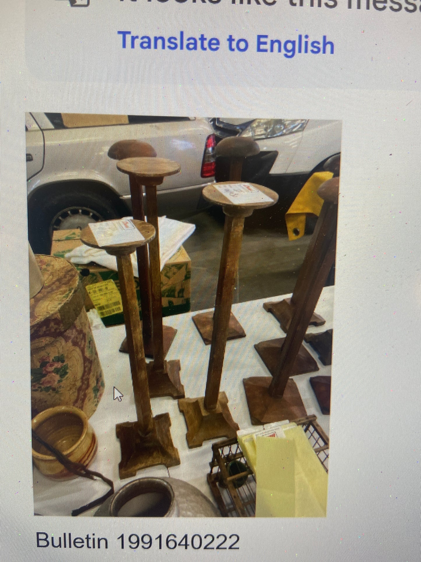 Wooden stand